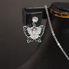 Elegant Butterfly Jewelry Set – Silver Necklace &  Earrings- Svins Finds