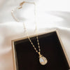 SFS080 - Elegant Tulips Cat's Eye Stone Alloy Titanium Steel Pendant Necklaces Wholesale