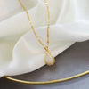 SFS080 - Elegant Tulips Cat's Eye Stone Alloy Titanium Steel Pendant Necklaces Wholesale