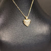 Gold-Tone Heart Jewelry Set – Crystal Pendant Necklace & Earrings- Svins Finds
