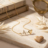SFS029 - Retro Heart Electrocardiogram Necklace Alloy Rhinestone Pendant for Women