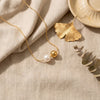 SFS079 - Pearl Beading Necklace For Women With 18K Real Gold Plated 304 Stainless Steel PVD Coated Cable Chain