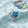 SFS081 - 1 Piece Fashion Heart Shape Mermaid Alloy Plating Rhinestones Women's Pendant Necklace