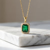SFS085 - Titanium Steel Ethnic Style Inlay Square Zircon Necklace Earrings Rings