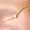 Minimalist Gold Cube Chain Necklace- Svins Finds