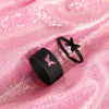 SFS050 - Butterfly Couple Rings for Women & Men | Adjustable Matching Rings