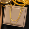Double layer 18K gold plated snake chain necklace for women - Svins