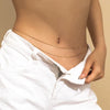 SFS025 - Simple Transparent Rhinestone Waist Chain For Women