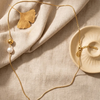 SFS079 - Pearl Beading Necklace For Women With 18K Real Gold Plated 304 Stainless Steel PVD Coated Cable Chain