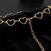 SFS028 - Gold Heart Link Waist Chain for Women - Heart Charm Body Chain Belt Jewelry
