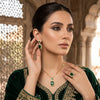 SFS085 - Titanium Steel Ethnic Style Inlay Square Zircon Necklace Earrings Rings