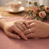 SFS077 - Couple's Rings Copper Engagement Wedding Rings Men's Women's Openable Geometric Design Wedding Gifts.