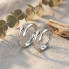 SFS071 - Couple Ring Couple's Silver Ring Female Original Niche Design Lettering Commemorative Good Gift For Boyfriend